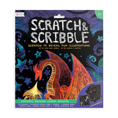 Scratch & Scribble - Fantastic Dragons (Set of 10)