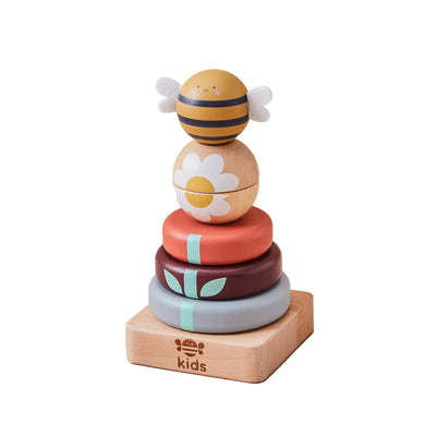 Wooden Bee Stacking Toy