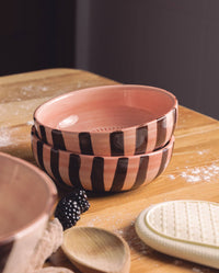 Large Ceramic Grater Plate & Spoon - Chocolate