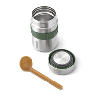 Insulated Stainless Steel Food Flask - Orange