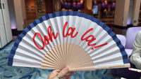 Ooh La La Script fan - 23cm