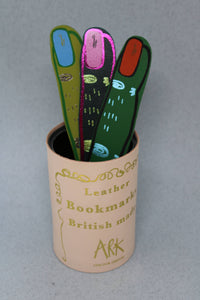 Green Fingers Shaped Bookmark - Bright Green