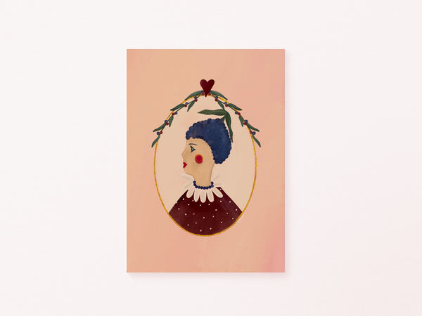 Queen of the Rodeo - Giclee Art Print - Blueberry: A3