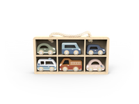 Car Display Case w/6 Vehicles