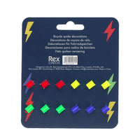 Bicycle spoke decorations - Lightning bolts