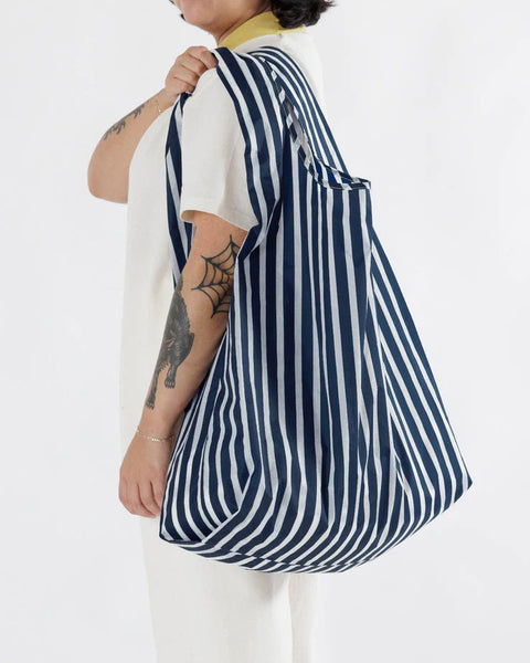 Baggu Big Navy Stripe Bag