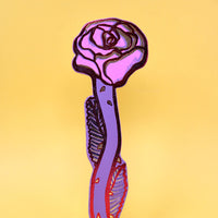 Rose Bookmark - Cream