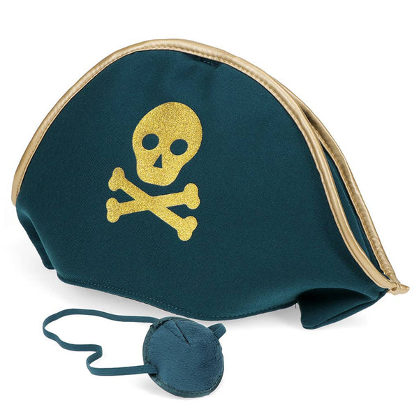 Pirate hat and eye patch set