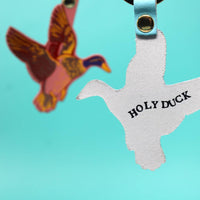 Holy Duck Key Fob - Pale Pink