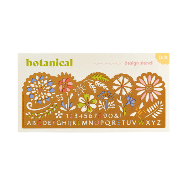 Botanical Metal Drawing Stencil