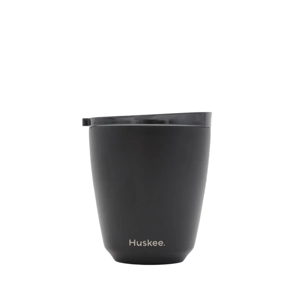 HuskeeSteel Cup & Lid - Black 8oz