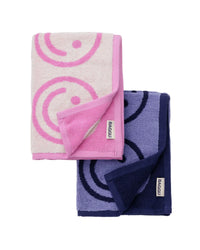 Hand Towel Set of 2 - Happy Pink Blue