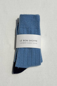 Classic Cashmere Socks - Bluebell