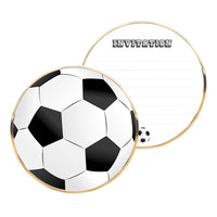 SET OF 8 SOCCER INVITATIONS