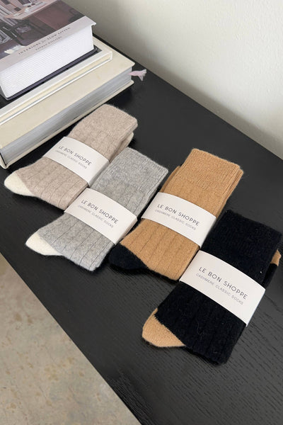 Le Bon Shoppe - Classic Cashmere Socks - Black