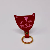 Cat Key Fob - Red