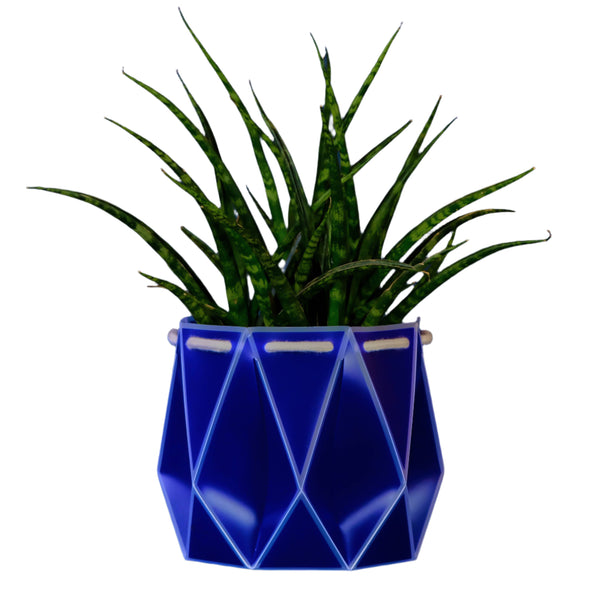18cm Self-Watering Pot - Navy