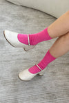 Le Bon Shoppe - Her Socks - Bright Pink