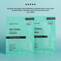 RETINOL Renewing Facial Sheet Mask  - 100% Biodegradable
