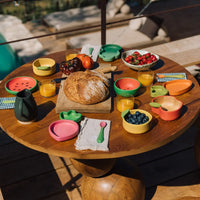 Rubberwood Baby Bowl & Spoon Set - Pepa the Apple