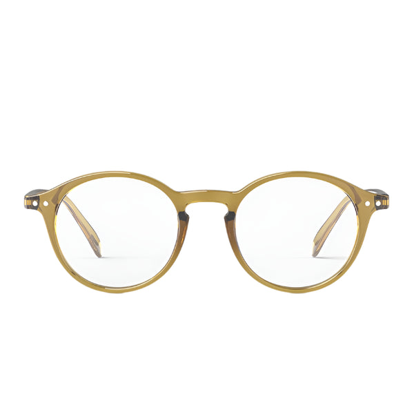 #D Reading Glasses - Golden Green