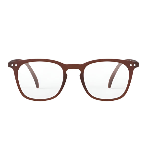 #E Reading Glasses - Mahogany