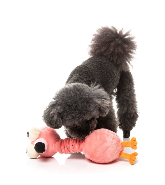 Neckole the Flamingo Dog Toy