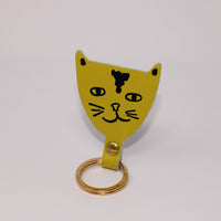 Cat Key Fob - Cream