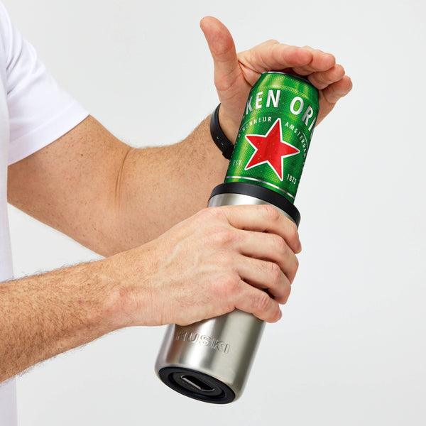 Huski Big Can Cooler - Brushed Stainless