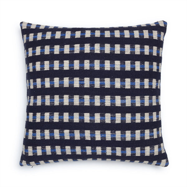 Cotton Woven Throw Pillow/Cushion Cover: Hila Cobalt