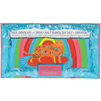 Rainbow Cat Milk Chocolate Bar with Smoky Malt Crunch, Sea Salt & Cinnamon