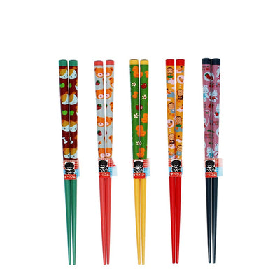 Children's Bamboo Chopsticks - Set of 5