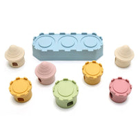 Silicone Stacking Castle Block Set Montessori Toy