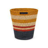 Seagrass Waste Paper Basket in Tuscan & Guardsman Red