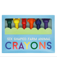 Farm Animal Crayons - Set of Six