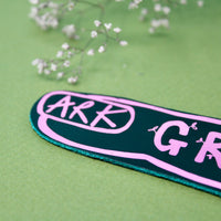 Ark Colour Design - Green Fingers Shaped Bookmark: Bright Green