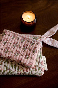 Zipped Pouch - Set of 2 - Floral Blush