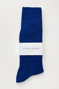 His Socks - Cobalt