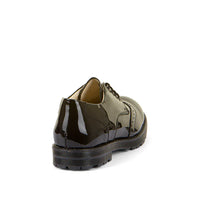 Charlie Laced School Shoe - Black Patent Leather