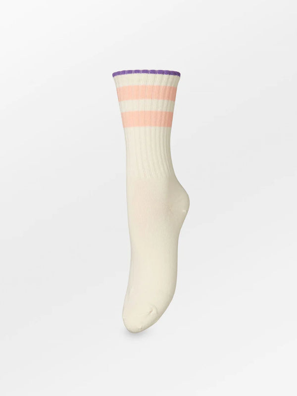 Tenna Thick Sock - White/Pink/Purple