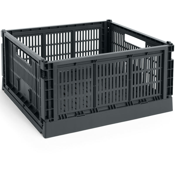 Charcoal Square Crate - Large