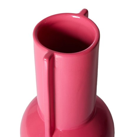 HKliving - Ceramic Vase - Hot Pink
