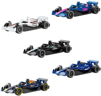 Hot Wheels - 5 Cars - Formula 1 - Assorted