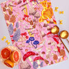 Ickaprint - Tea Towel - Pink Mushrooms
