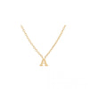 Note Necklace - Letter A - Gold