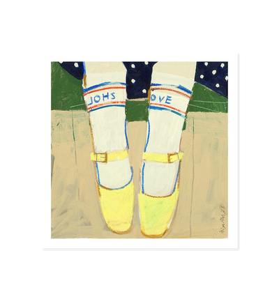 On the Jetty Art Print (50x50 cm)