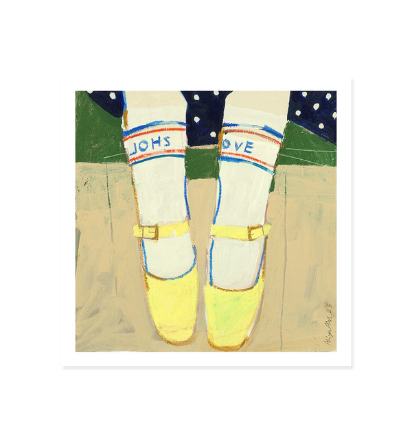 On the Jetty Art Print (50x50 cm)