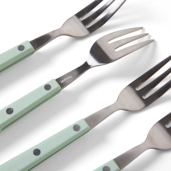 70's Cutlery: Dessert Forks - Mint (set of 4)