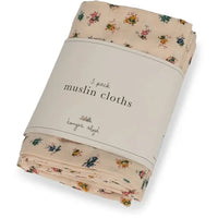 Muslin Cloths 3 Pack - Bloomie Blush