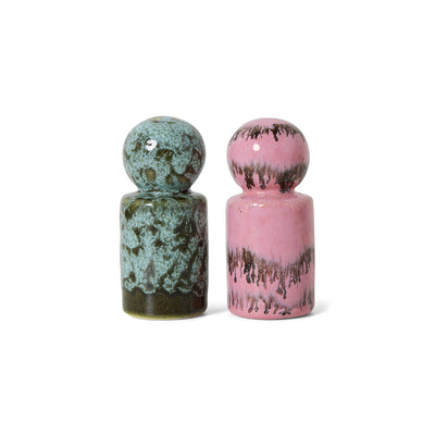 70s Ceramics Salt & Pepper Jar - Baroque